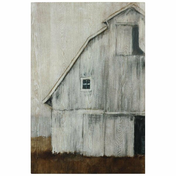 Solid Storage Supplies Abandoned Barn II Fine Giclee Printed Directly on Hand Finished Ash Wood Wall Art SO2960530